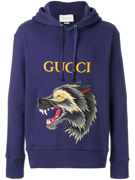 hoodie wolf gucci|original gucci hoodie.